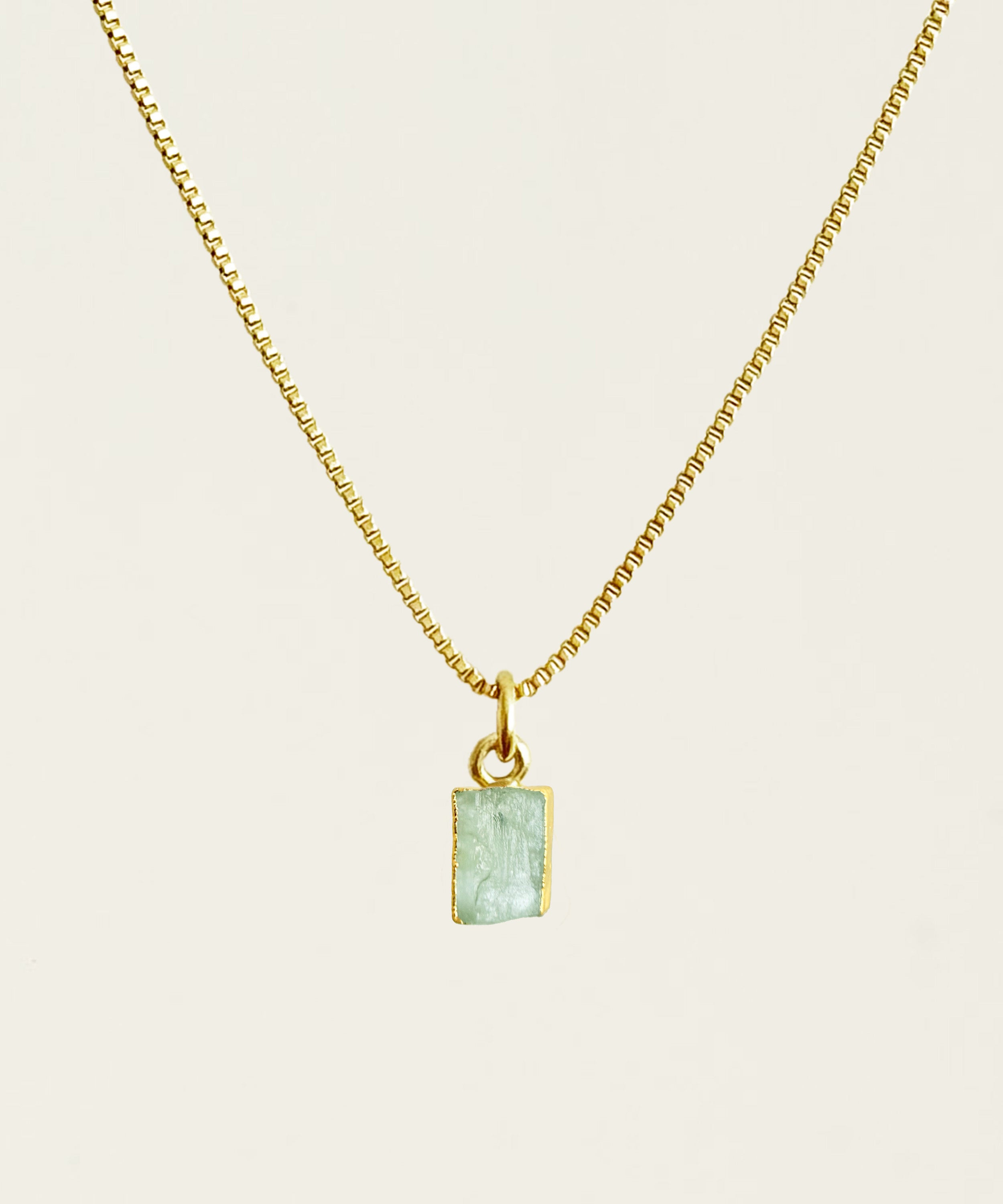 THE PISCES NECKLACE WITH AQUAMARINE