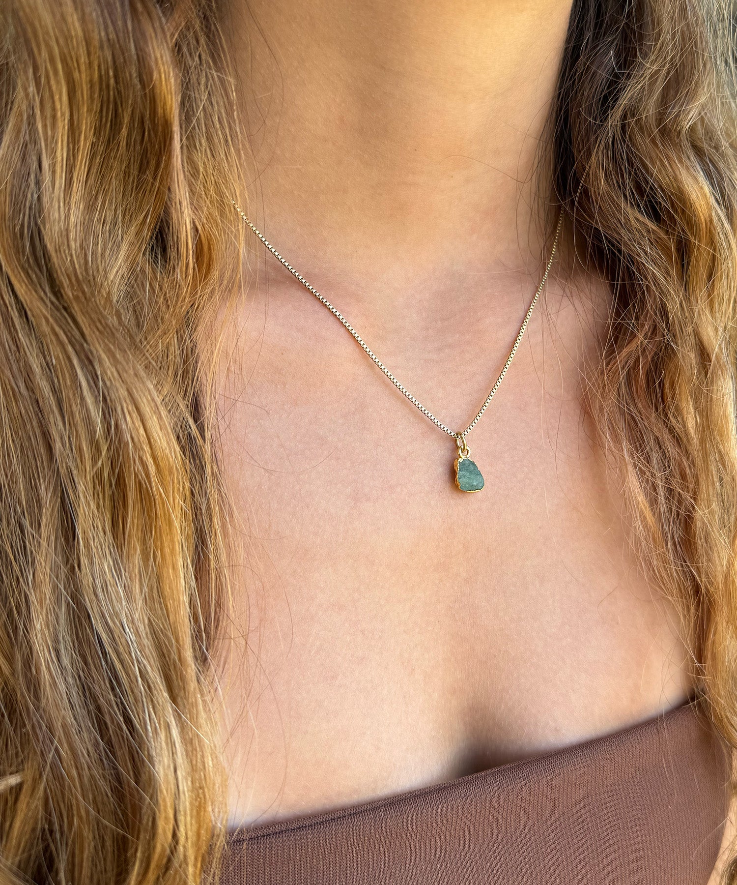THE TAURUS NECKLACE WITH EMERALD