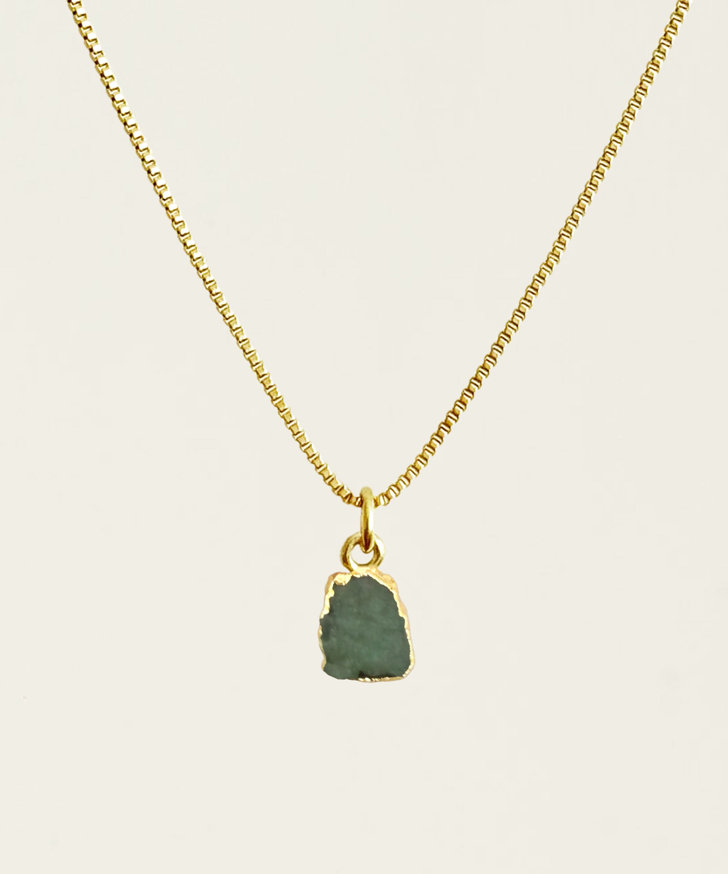 THE TAURUS NECKLACE WITH EMERALD