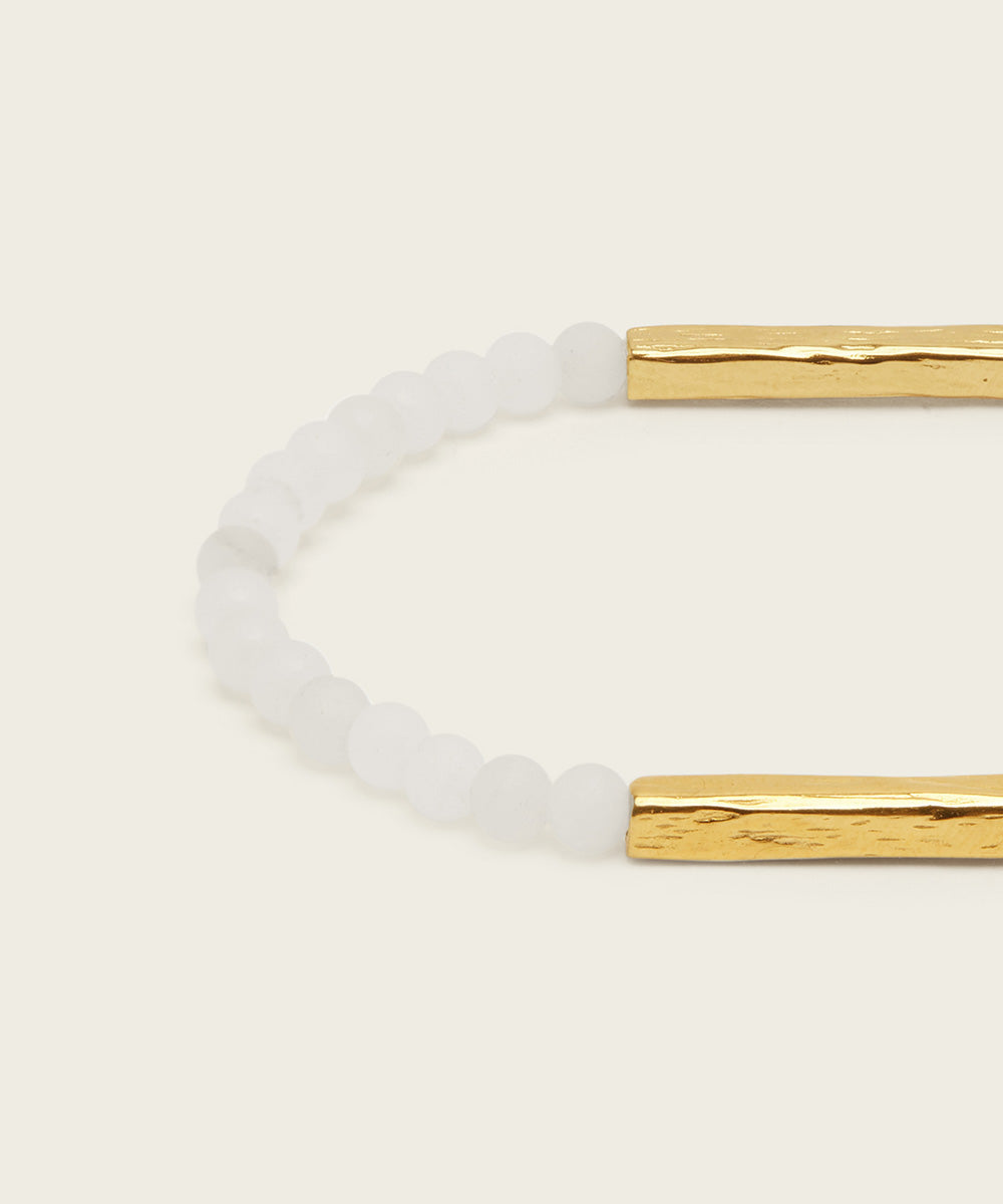 TRANQUIL DAWN BRACELET WITH WHITE JADE