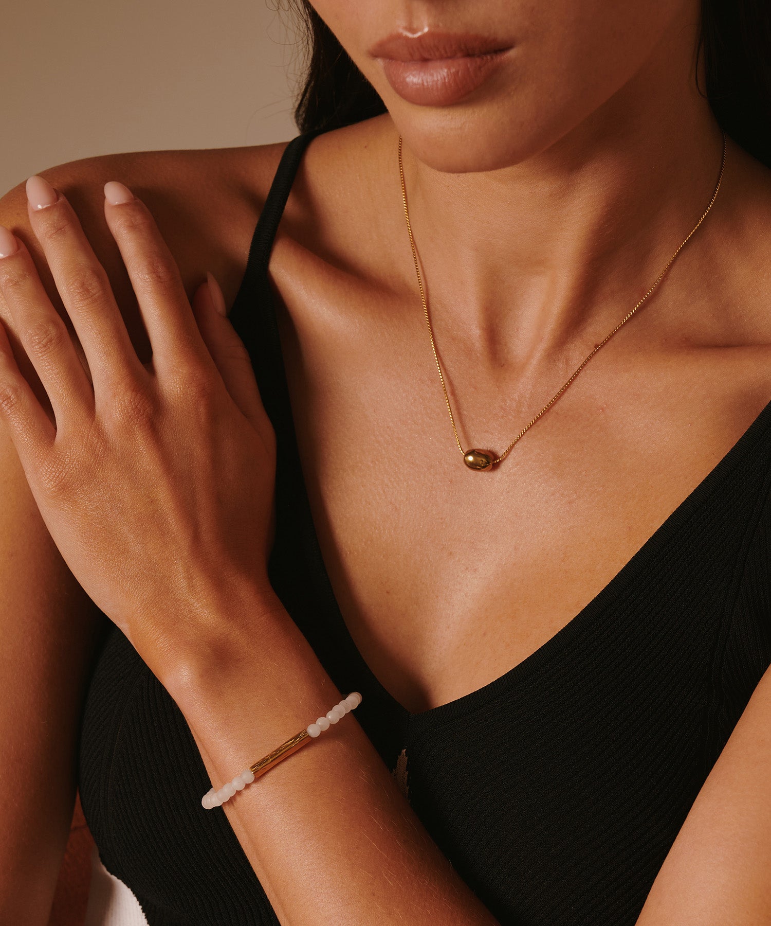 TRANQUIL DAWN BRACELET WITH WHITE JADE