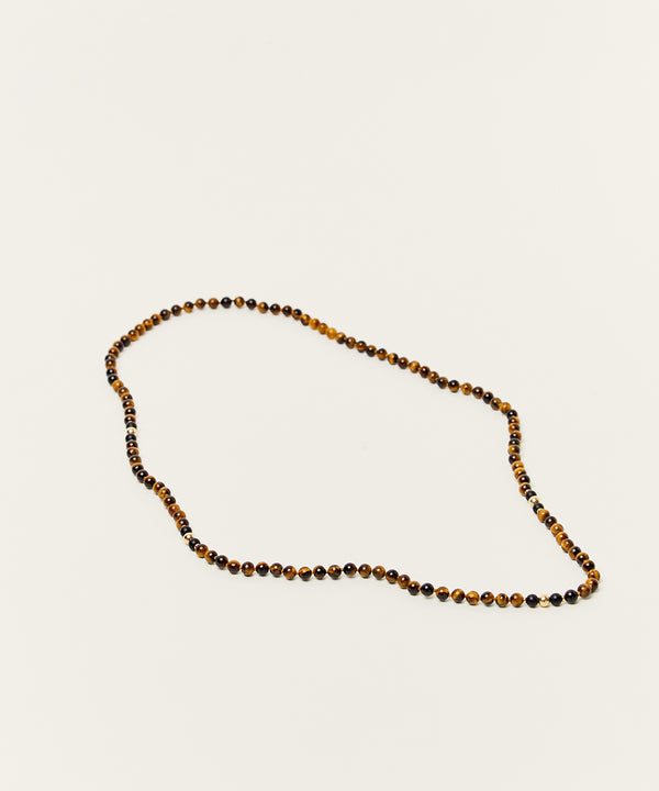 UNIVERSAL INSPIRATION NECKLACE WITH TIGER'S EYE & ONYX