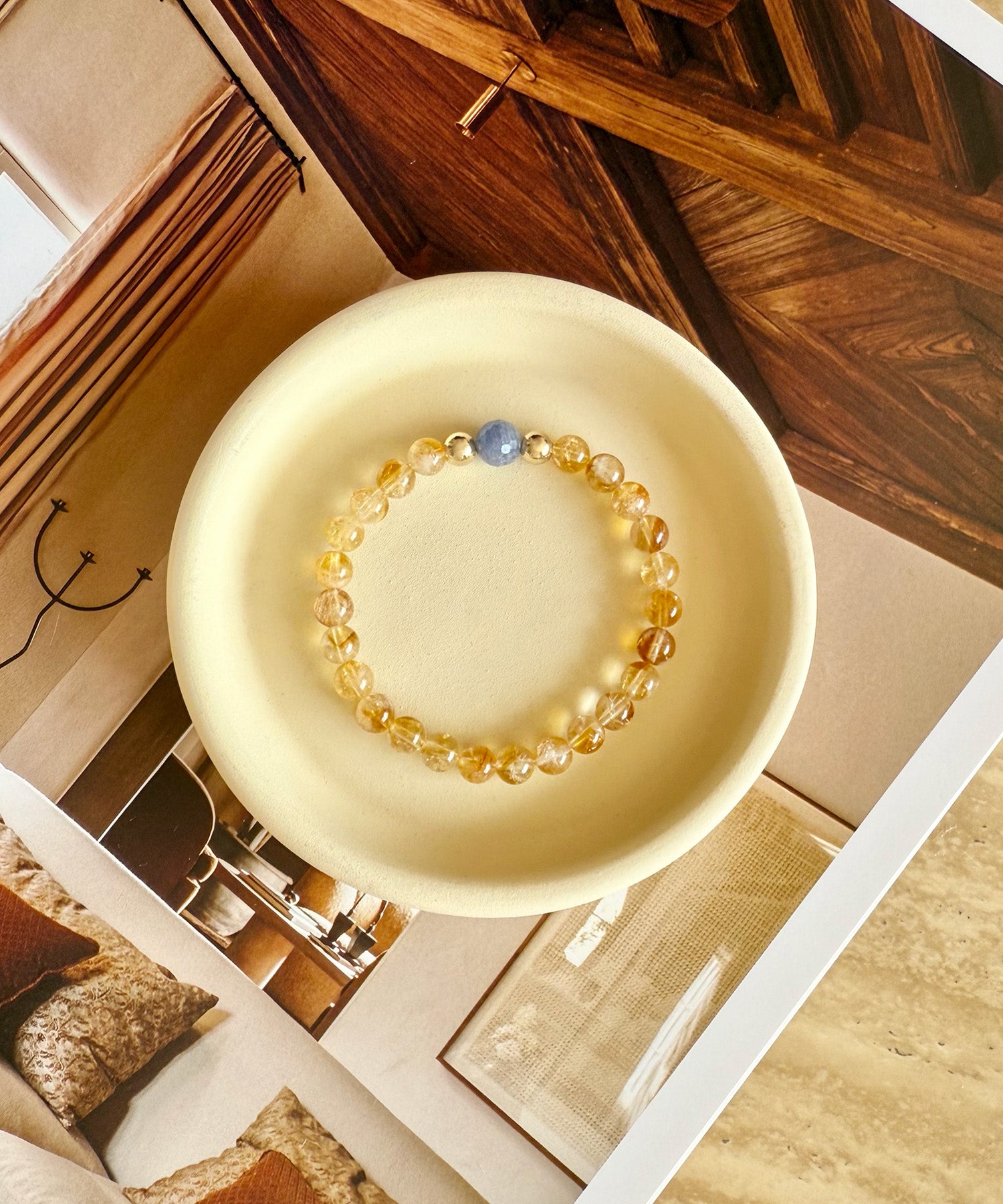 VIRGO ABUNDANCE BRACELET WITH SAPPHIRE & CITRINE (LIMITED-EDITION)