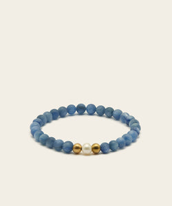 WANDERLUST VOYAGER BRACELET WITH PEARL & KYANITE