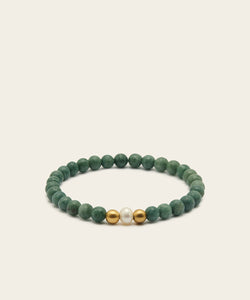 WANDERLUST WEALTH BRACELET WITH PEARL & BURMESE JADE