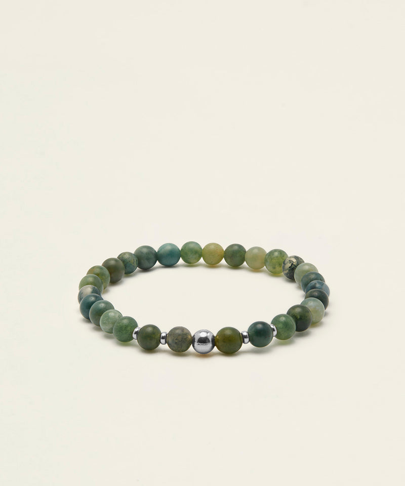 ABUNDANT BEGINNINGS BRACELET WITH MOSS AGATE