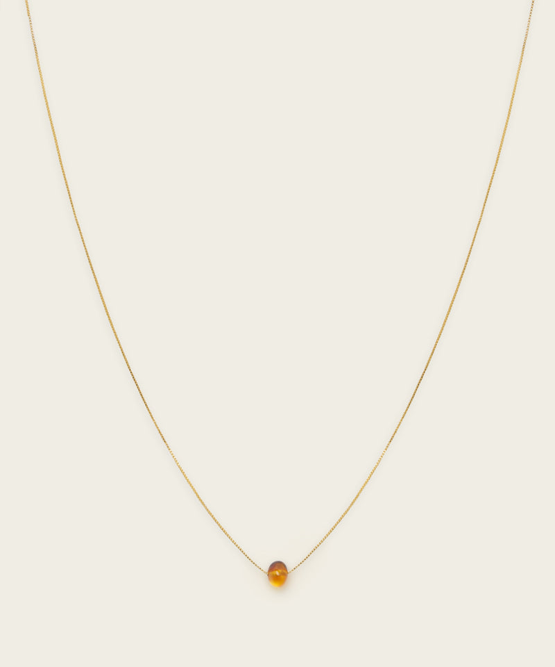 AMBER RABBIT NECKLACE WITH BALTIC AMBER