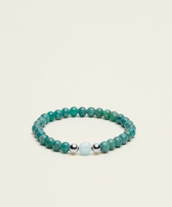 EMPOWERMENT BRACELET WITH AQUAMARINE & AMAZONITE