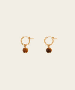 HIGHER COURAGE EARRINGS WITH TIGER'S EYE
