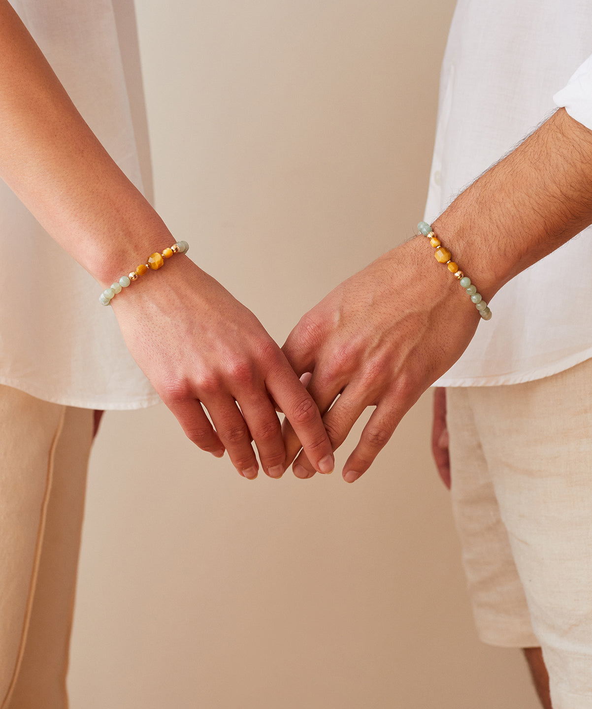 JADE TIGER BRACELET WITH GOLDEN TIGER'S EYE & BURMESE JADE