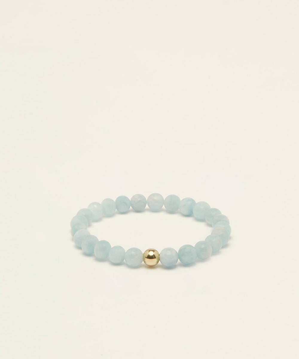 KIDS COURAGE BRACELET WITH AQUAMARINE