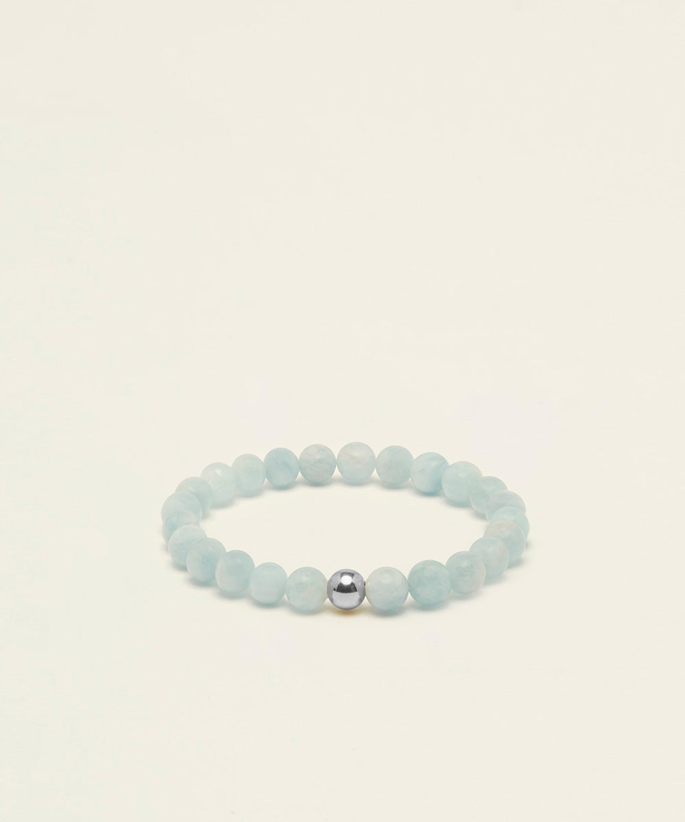 KIDS COURAGE BRACELET WITH AQUAMARINE