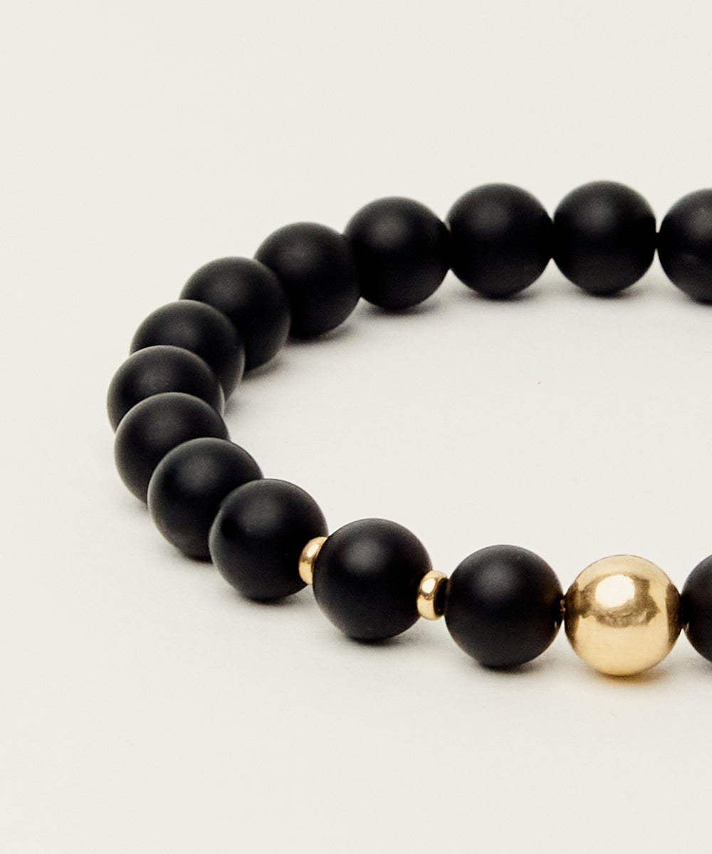 MONSIEUR BLACK BRACELET WITH ONYX