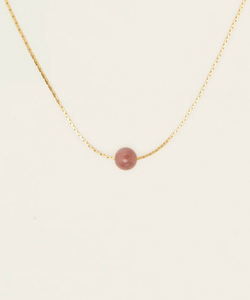 SUNRISE LOVE NECKLACE WITH ROSE QUARTZ