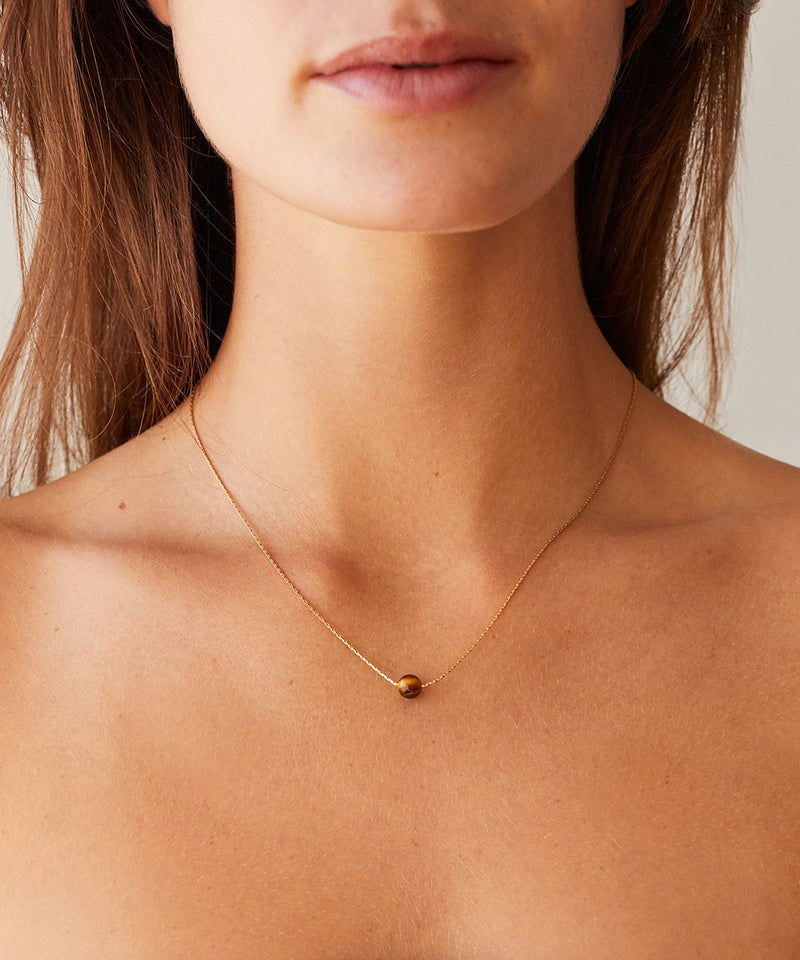 SUNRISE MANIFESTATION NECKLACE WITH TIGER'S EYE