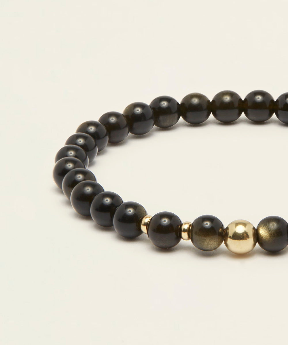 TRANSFORMATION BRACELET WITH OBSIDIAN